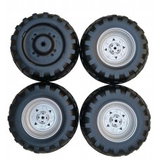 Set Ruota DX e SX Anteriore e Posteriore Polaris Outlaw 12v - Peg Perego